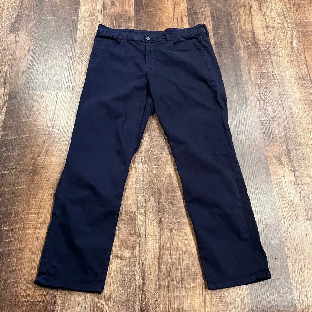 Straight Down Mens Clemson Performance Golf Pants Indigo 38 x 32 5-Pocket Chino